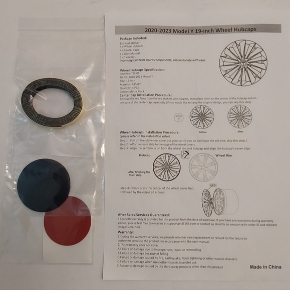 TESLA Wheel Cover NEW (19") - Picture 7 of 9